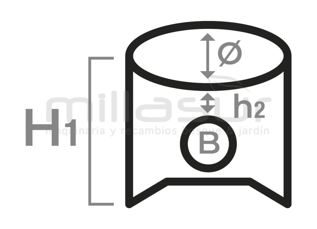 PISTON HUSQV. 240E ( 39 mm.) - foto 1