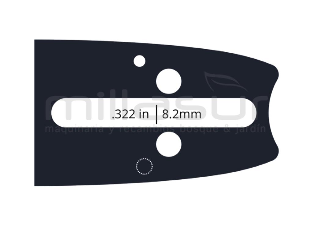 ESPADA ANOVA LAMINADA POULAN DOLMAR HUSQV 14" - 3/8BP - .050 1,3mm - 52E - foto 1