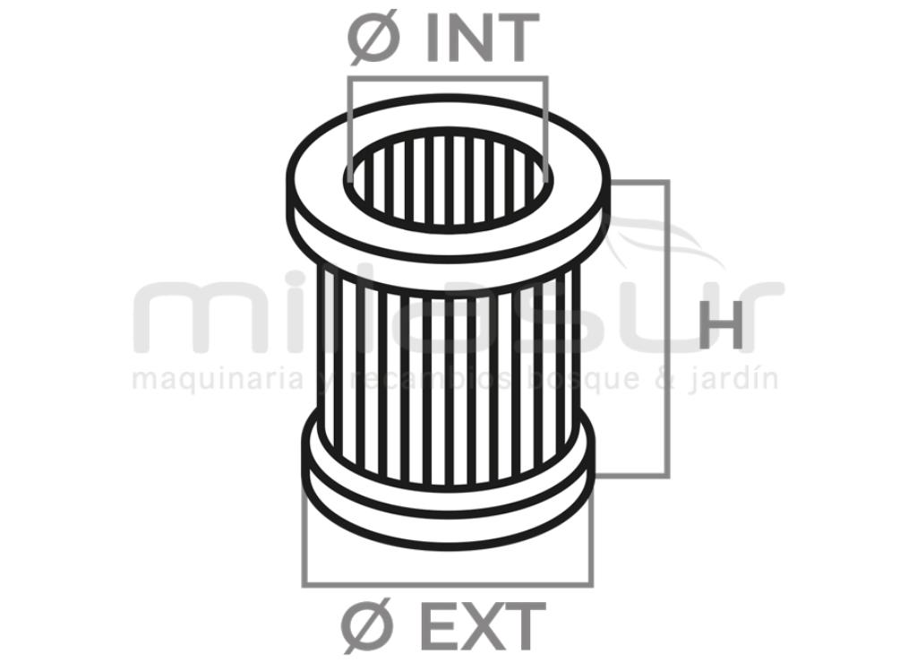 FILTRO AIRE HONDA GD320, GD321, GD410  DIESEL - foto 1