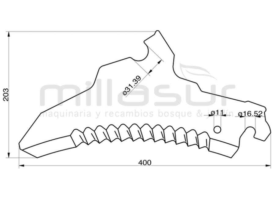 CUCHILLA AUTOCARGADOR POTTINGER