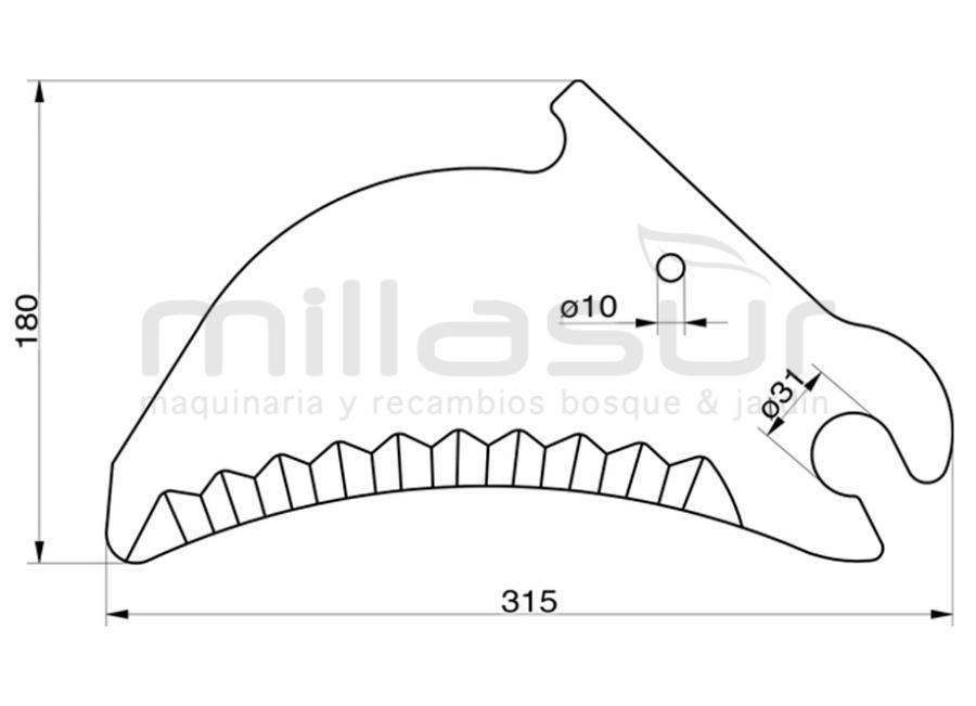 CUCHILLA EMPACADORA NEW HOLLAND