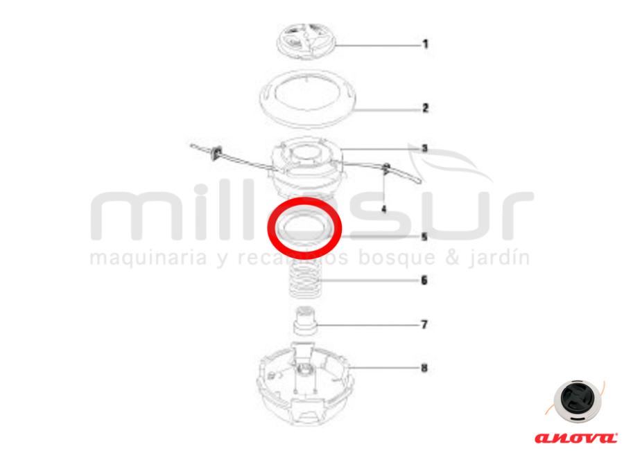 ARANDELA CABEZAL EASYCUT 26 ( 55-1785)